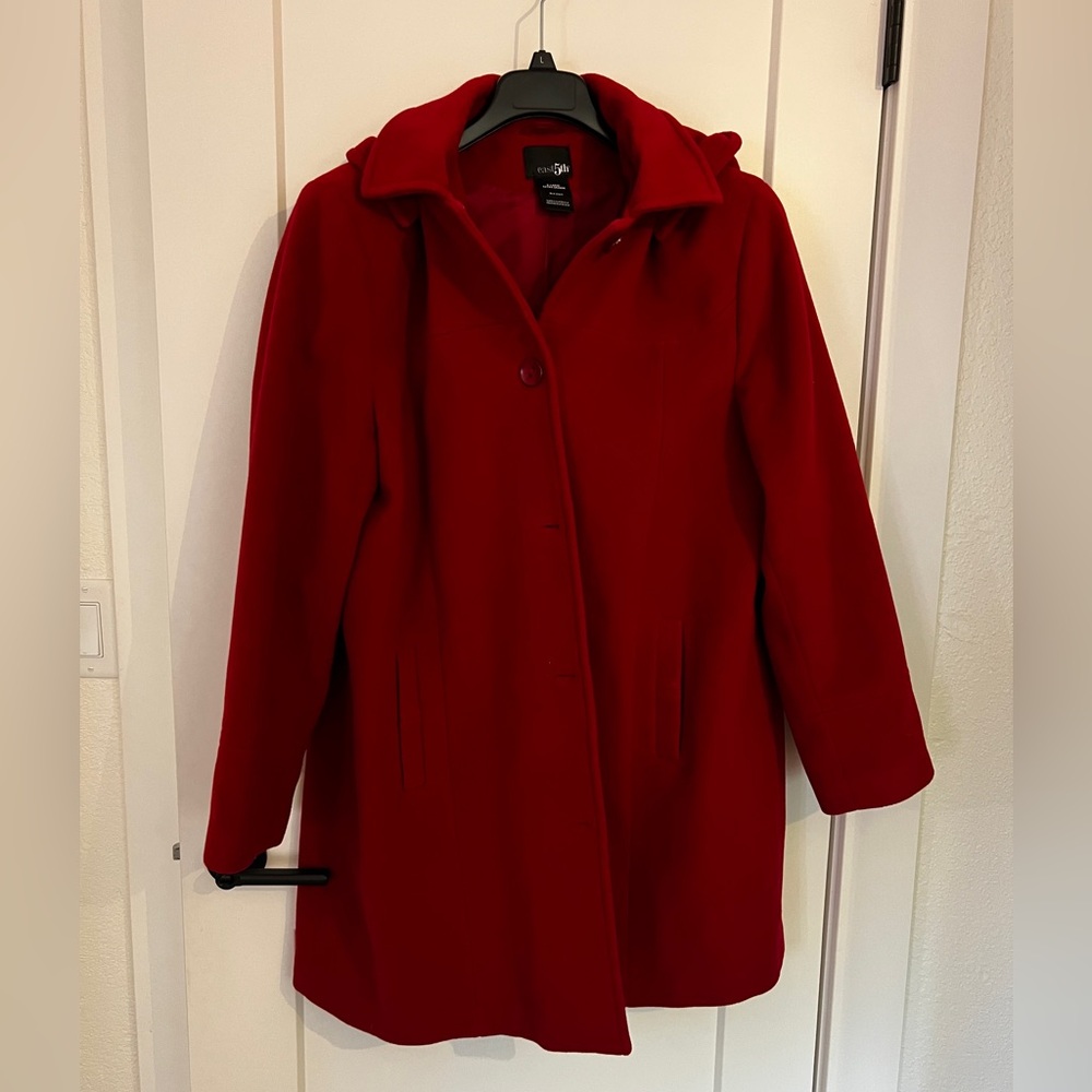 East 5th Vibrant Red Coat